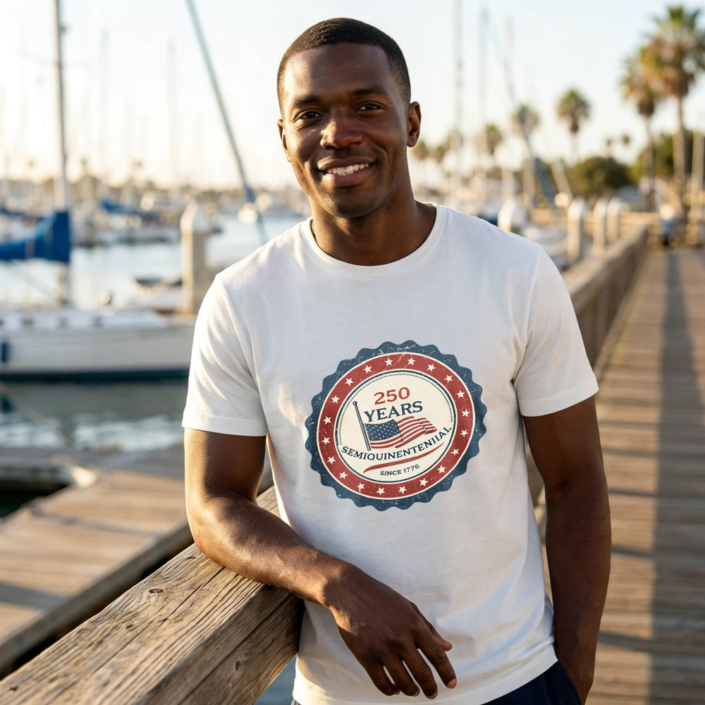 Patriotic American Flag Design Classic T-Shirt 250 Years Semiquincentennial Since 1776