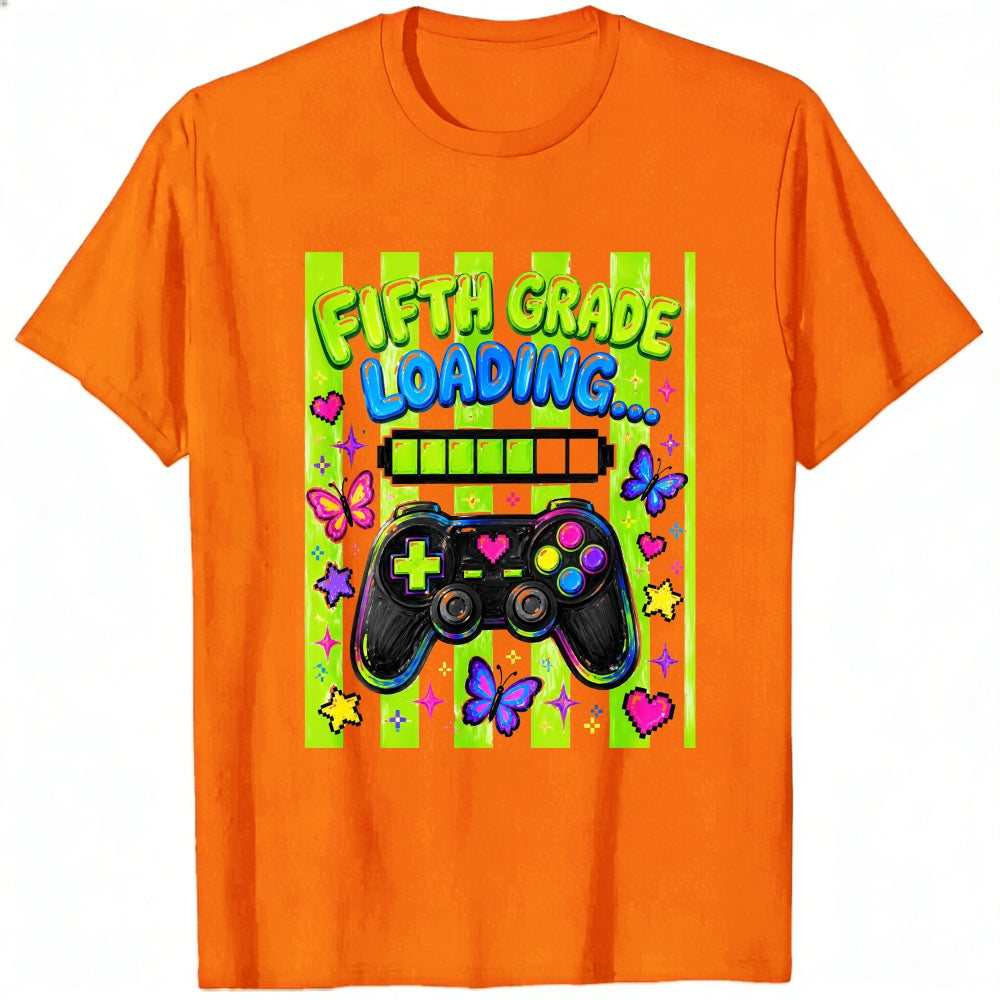 Cute Gamer Girl Fifth Grade Loading Classic T-Shirt