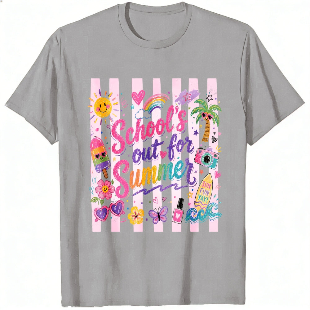 Cute Summer Vibes Classic T-Shirt School's Out For Summer Graphic Tee