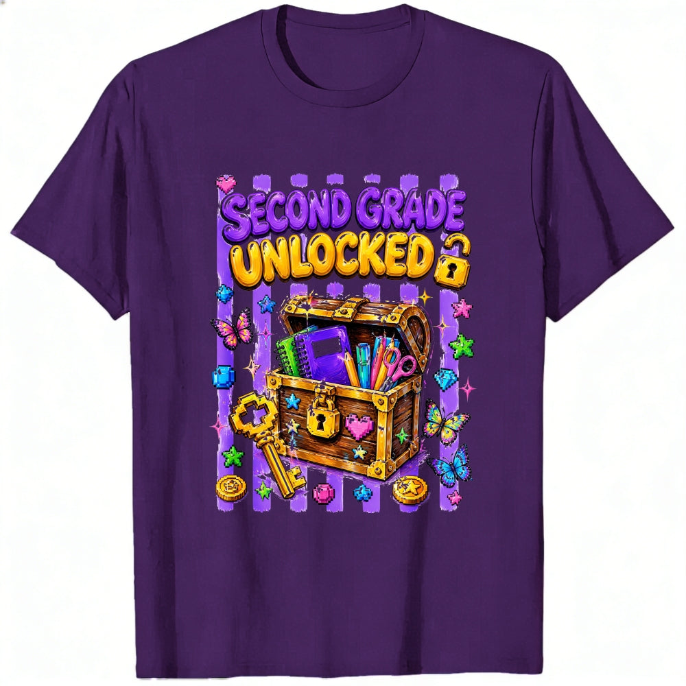 Cute Second Grade Unlocked Treasure Chest Classic T-Shirt
