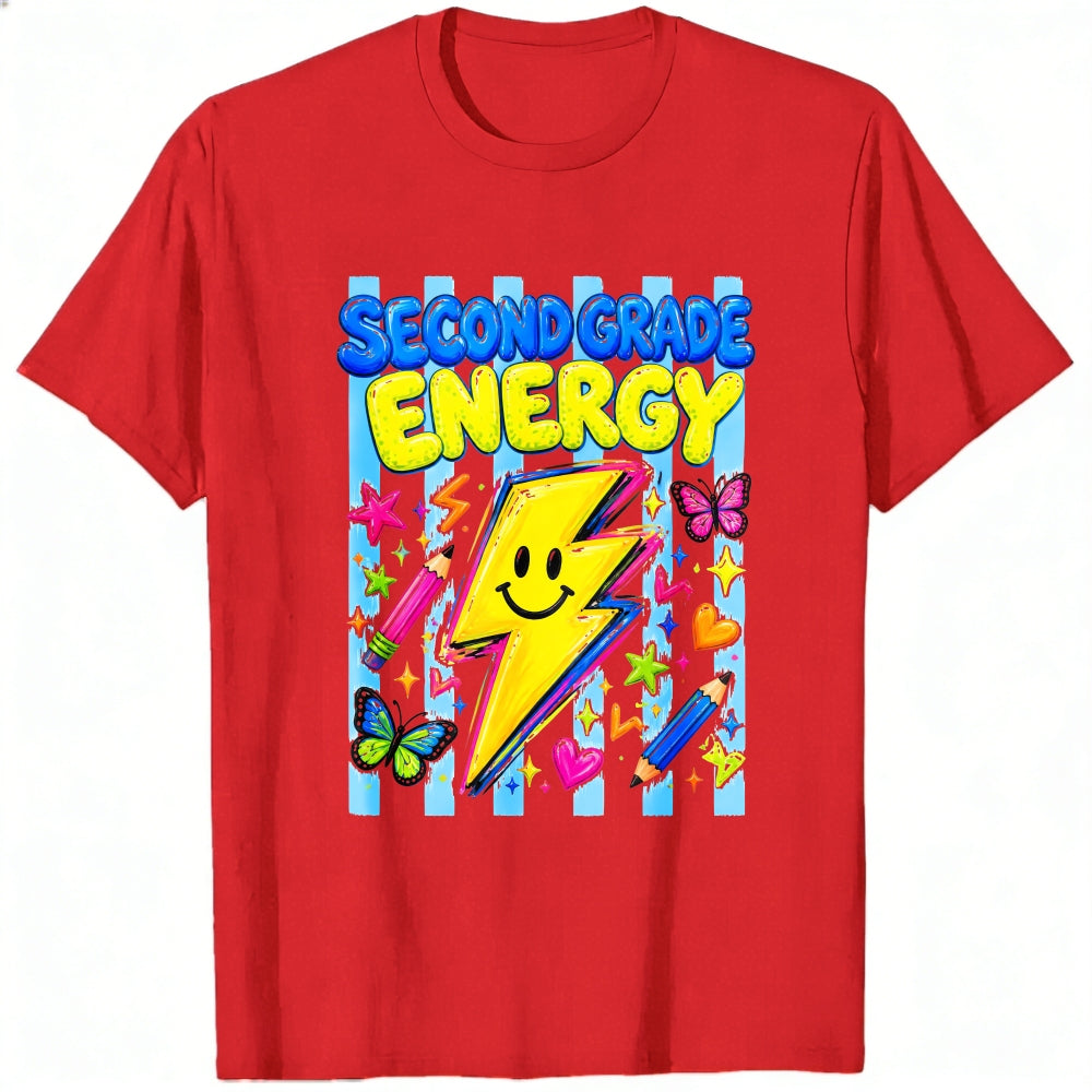 Cute Second Grade Energy Lightning Bolt Classic T-Shirt