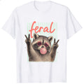 Funny Feral Raccoon Sunglasses Bubble Gum Classic T-Shirt
