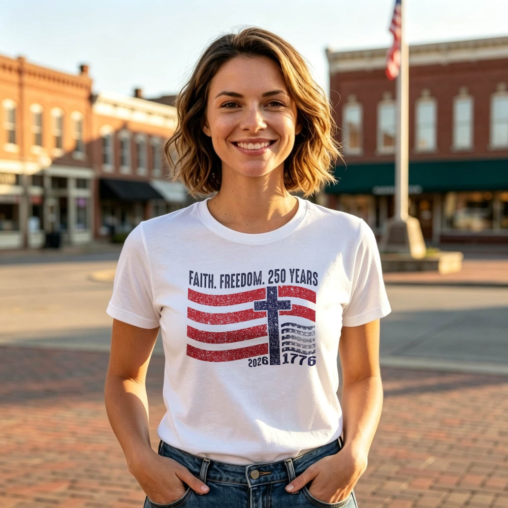 Patriotic Faith Freedom 250 Years Classic T-Shirt