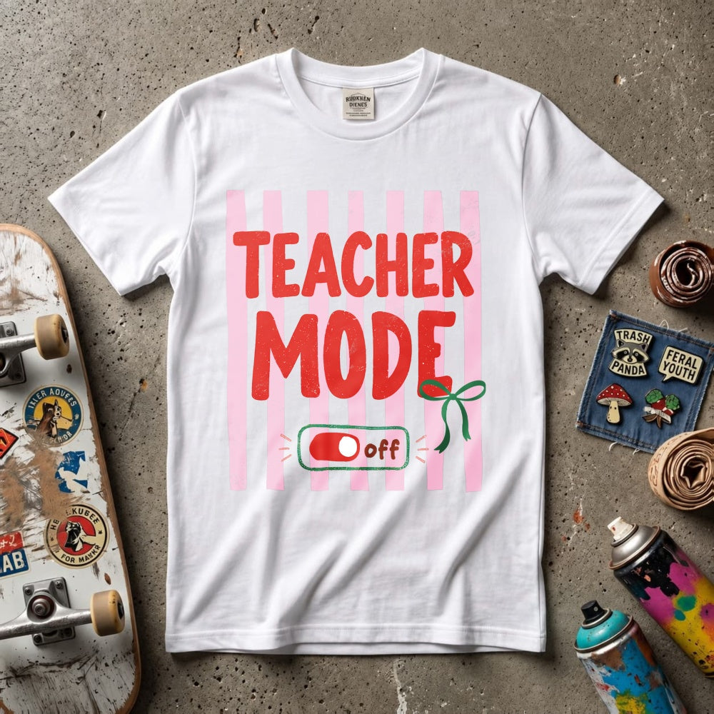 Funny Teacher Mode Off Switch Graphic Classic T-Shirt