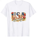 Patriotic Floral Usa 250 Years Of Freedom Classic T-Shirt