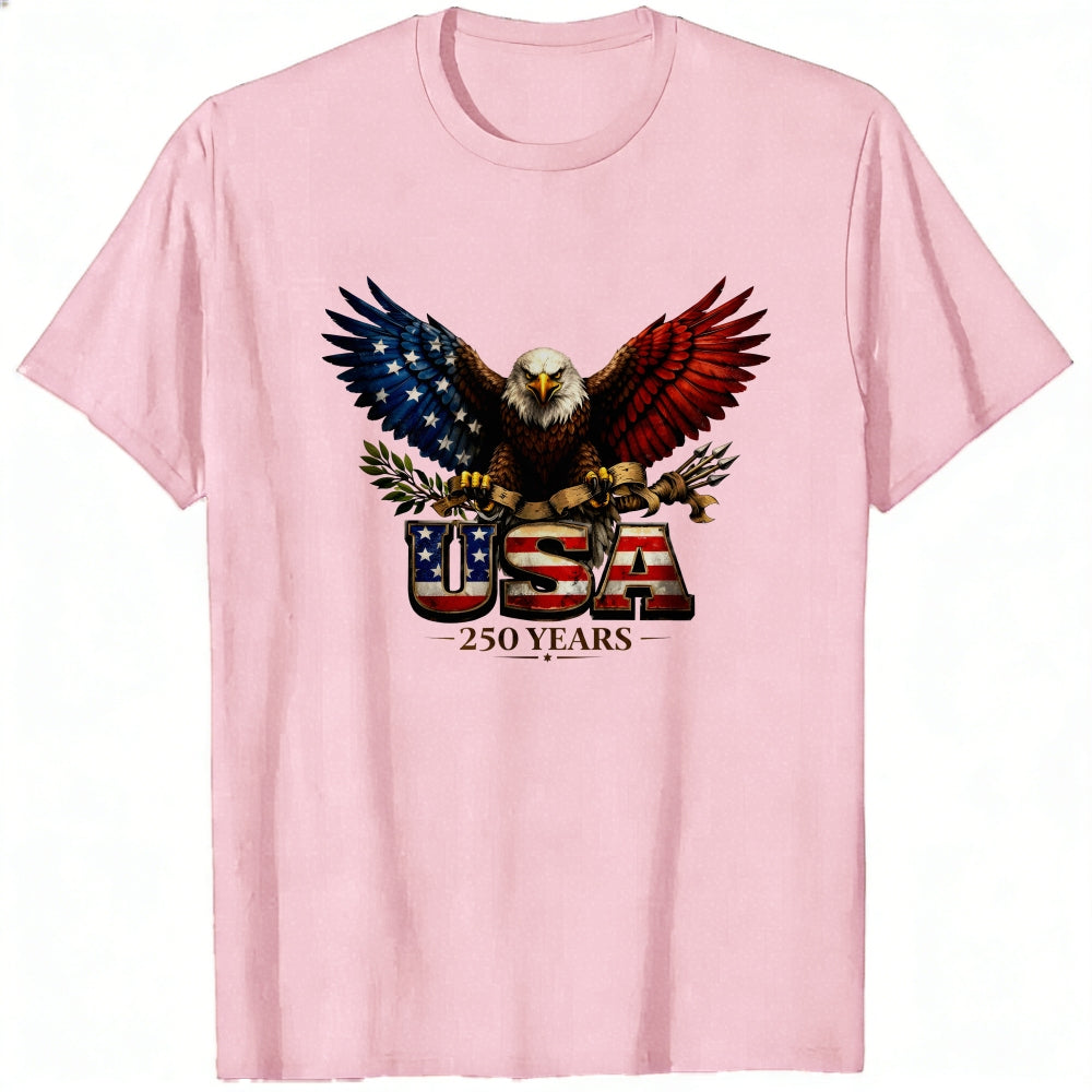 Patriotic Eagle Design Classic T-Shirt Usa Flag And American Symbols