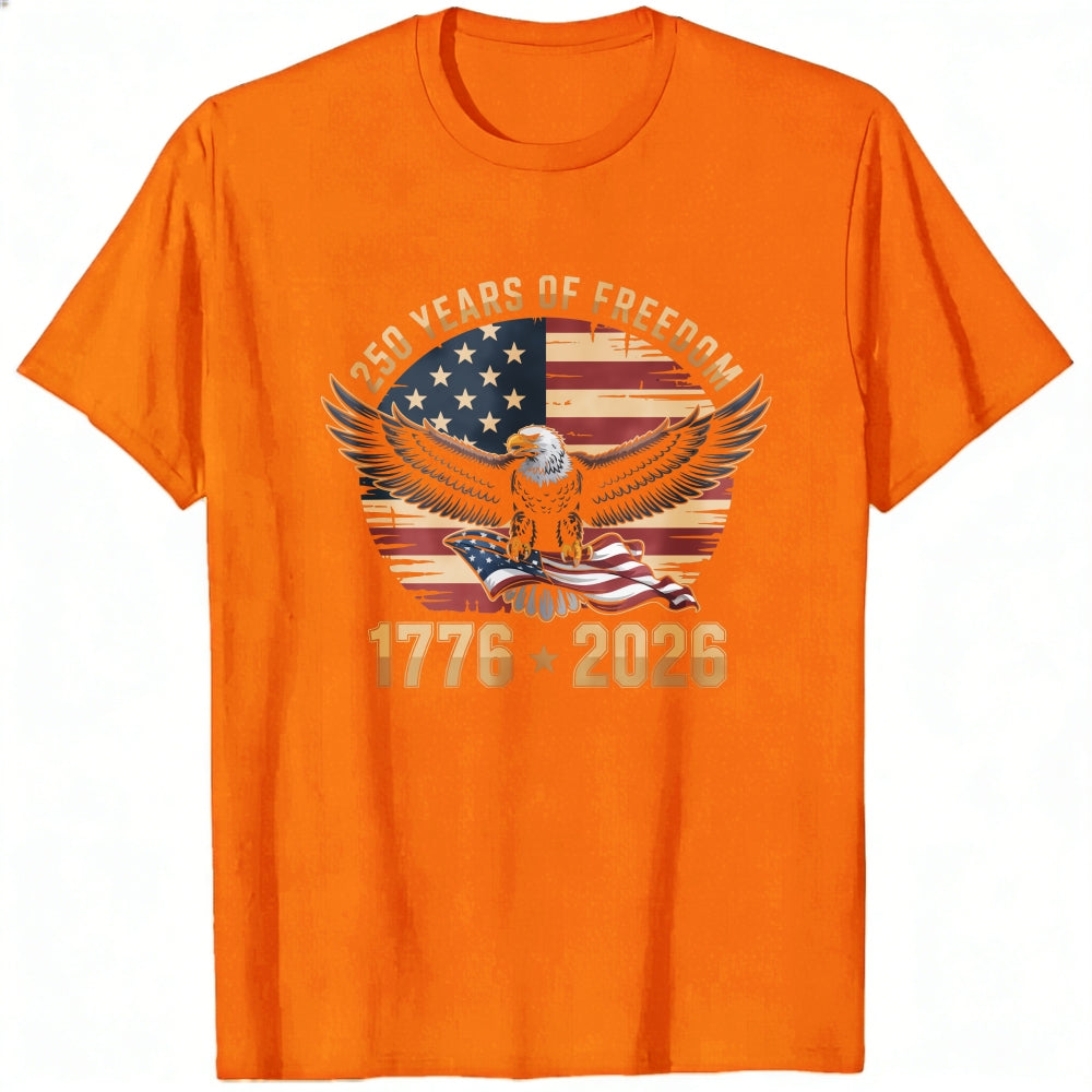 American Eagle Flag 250 Years Of Freedom 1776 2026 Classic T-Shirt