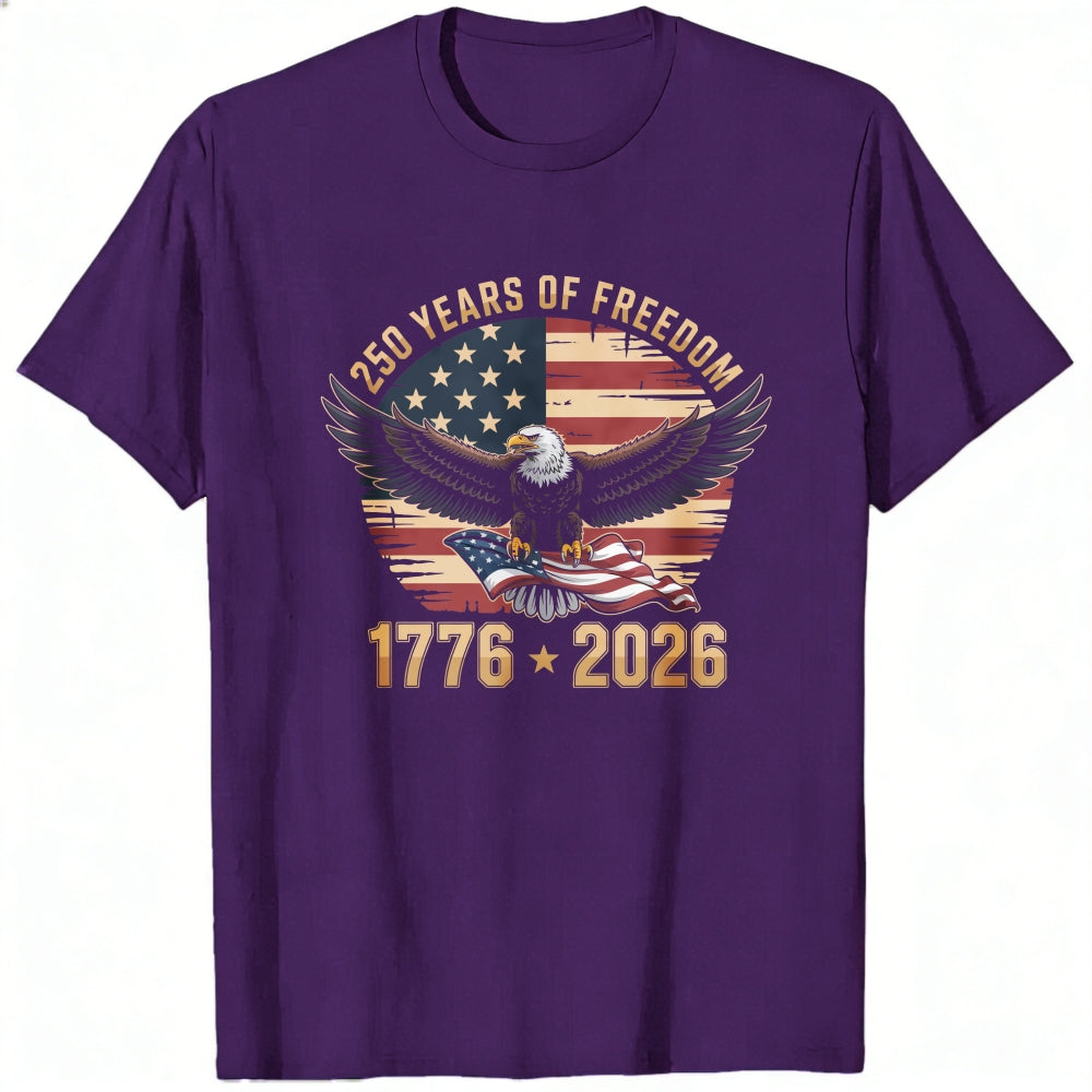 American Eagle Flag 250 Years Of Freedom 1776 2026 Classic T-Shirt