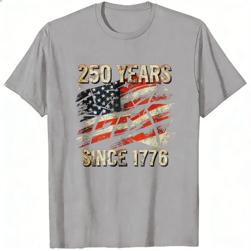 Patriotic American Flag Design Classic T-Shirt 250 Years Since 1776