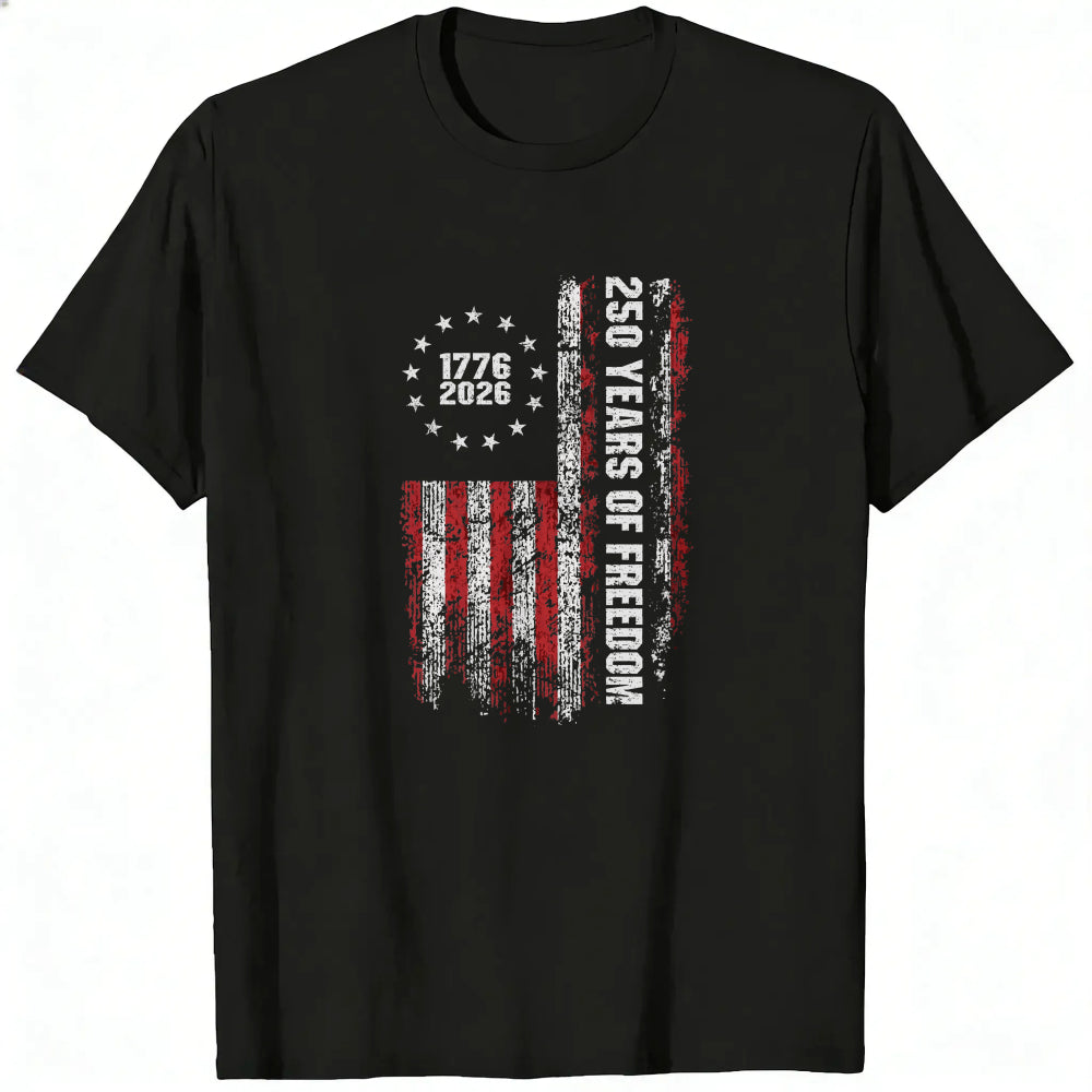 American Flag Design Classic T-Shirt 250 Years Of Freedom 1776 2026
