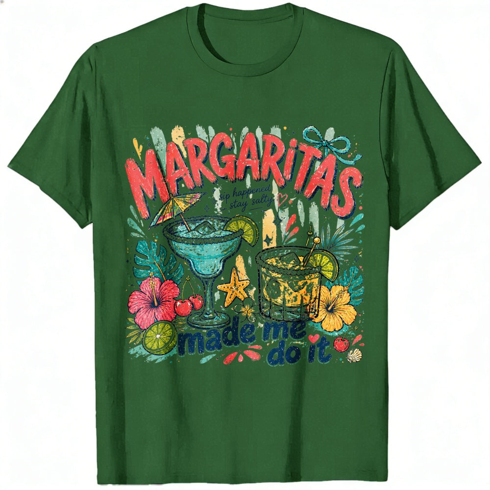 Funny Tropical Margaritas Made Me Do It Classic T-Shirt