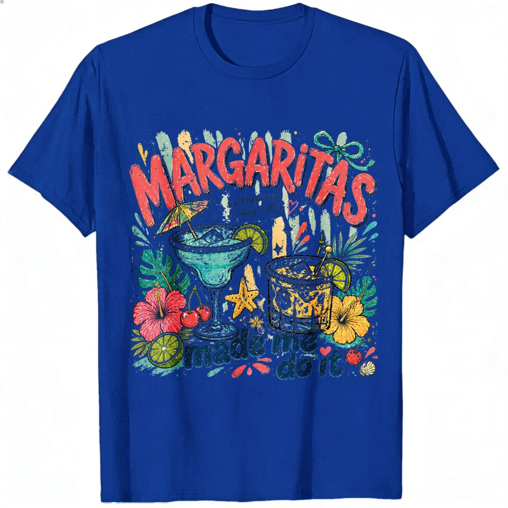 Funny Tropical Margaritas Made Me Do It Classic T-Shirt