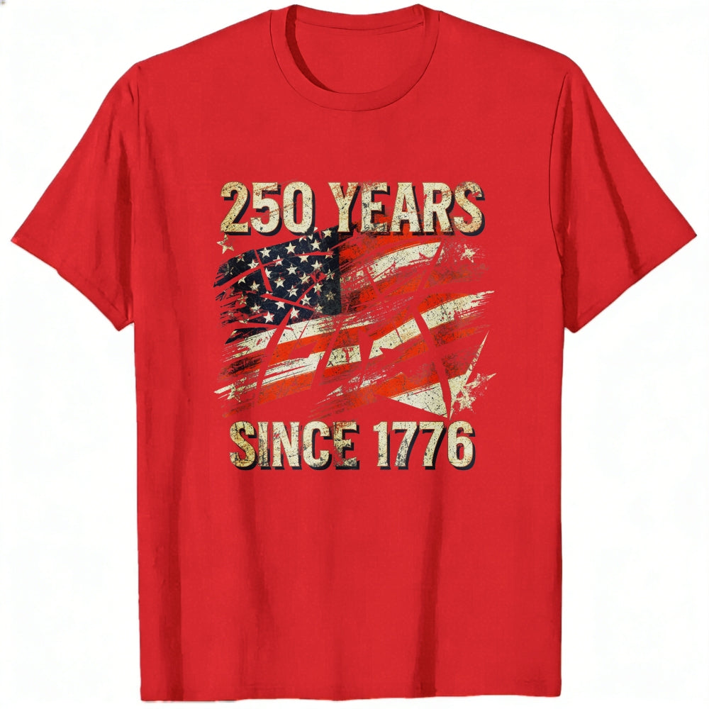 Patriotic American Flag Design Classic T-Shirt 250 Years Since 1776