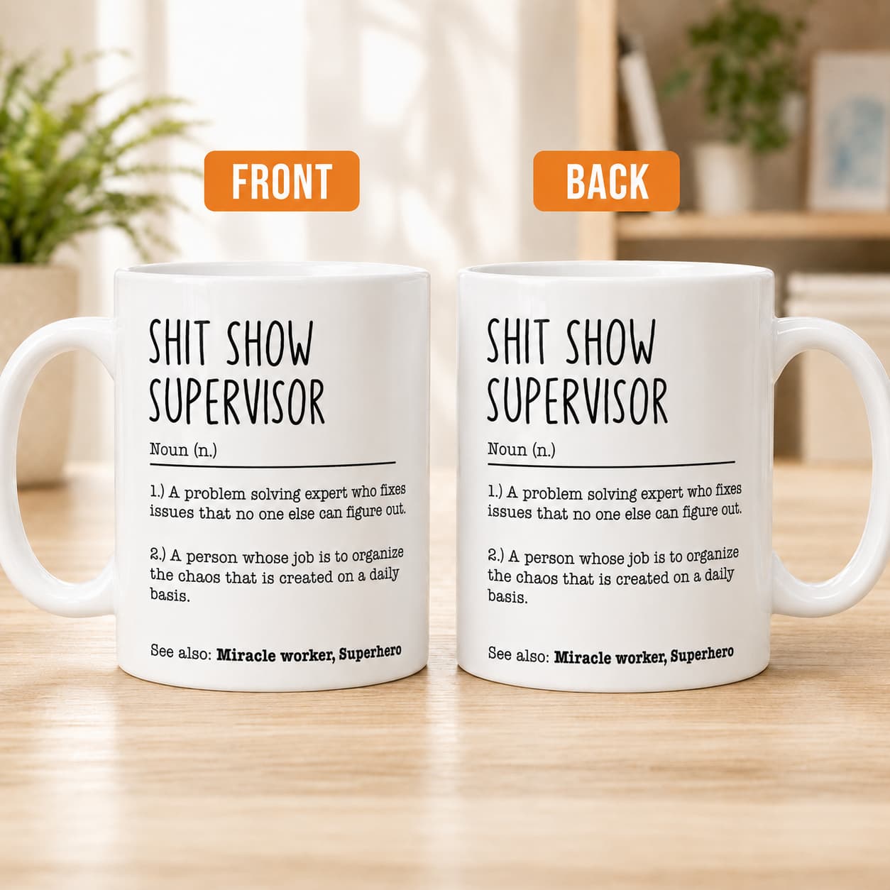 Shit Show Supervisor Mug – Funny Definition Coffee Cup Gift for Boss or Coworker