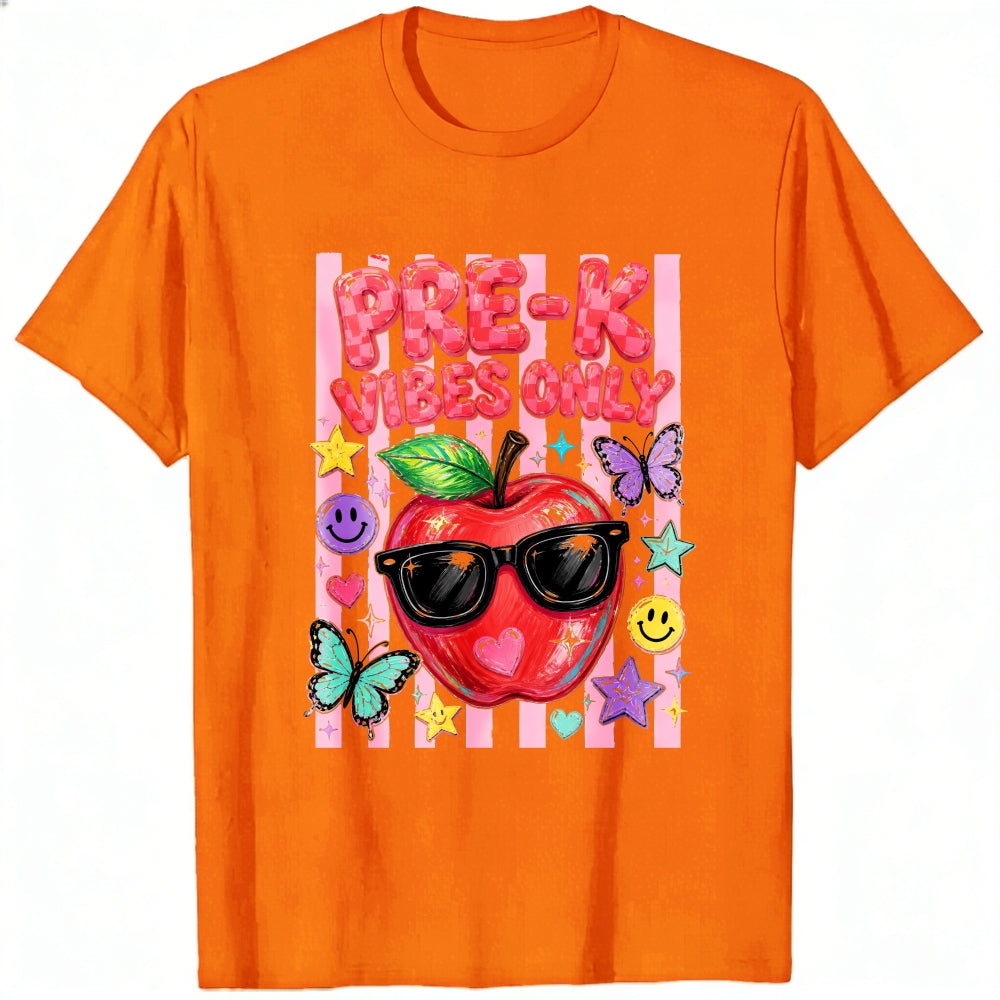 Cute Pre K Vibes Only Apple Sunglasses Classic T-Shirt