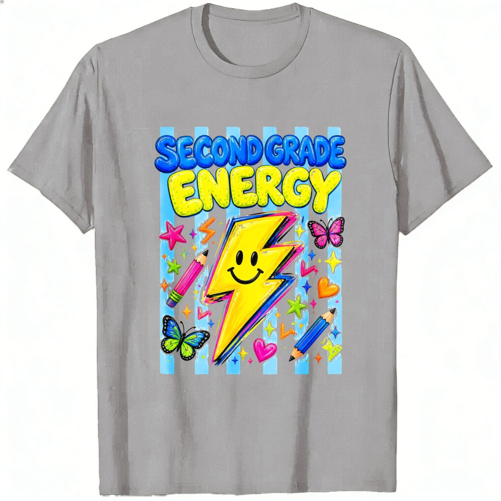 Cute Second Grade Energy Lightning Bolt Classic T-Shirt