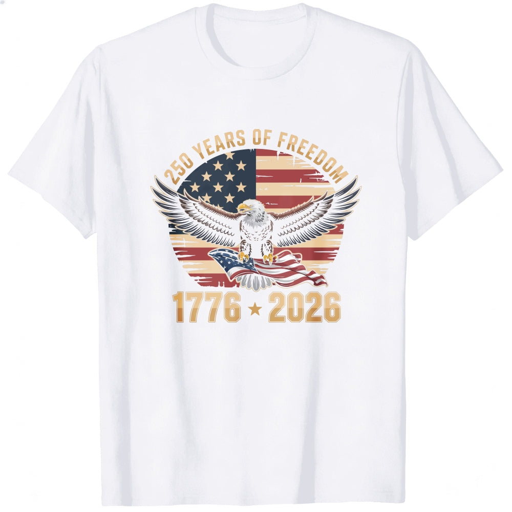 American Eagle Flag 250 Years Of Freedom 1776 2026 Classic T-Shirt