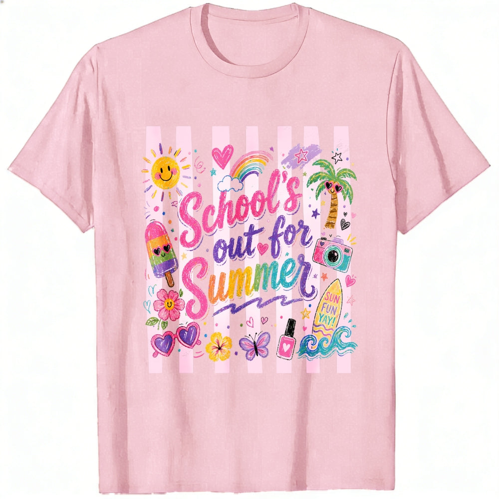 Cute Summer Vibes Classic T-Shirt School's Out For Summer Graphic Tee