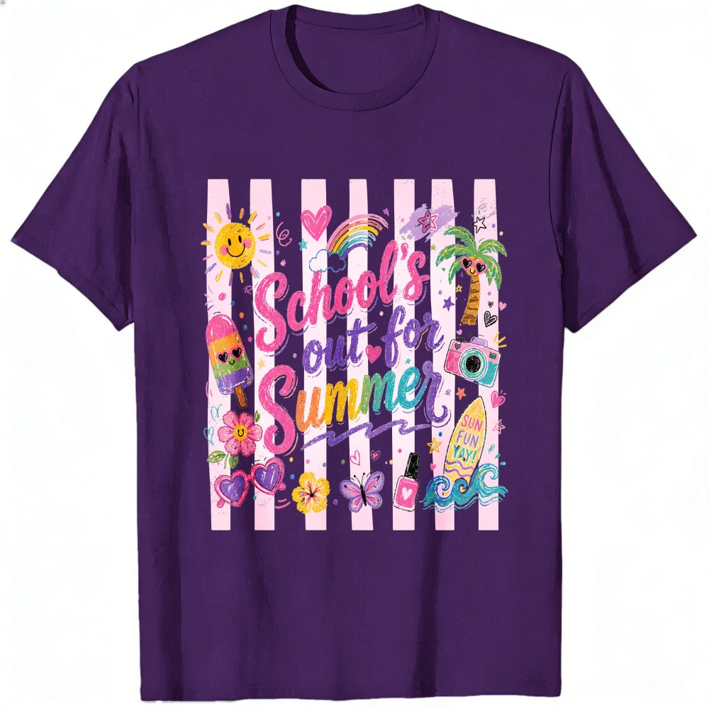 Cute Summer Vibes Classic T-Shirt School's Out For Summer Graphic Tee