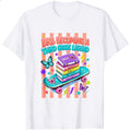Cute Retro Style Classic T-Shirt Brb Becoming A Third Grade Legend Books Skateboard Butterflies Desi