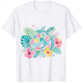 Tropical Floral Sea Turtle Classic T-Shirt