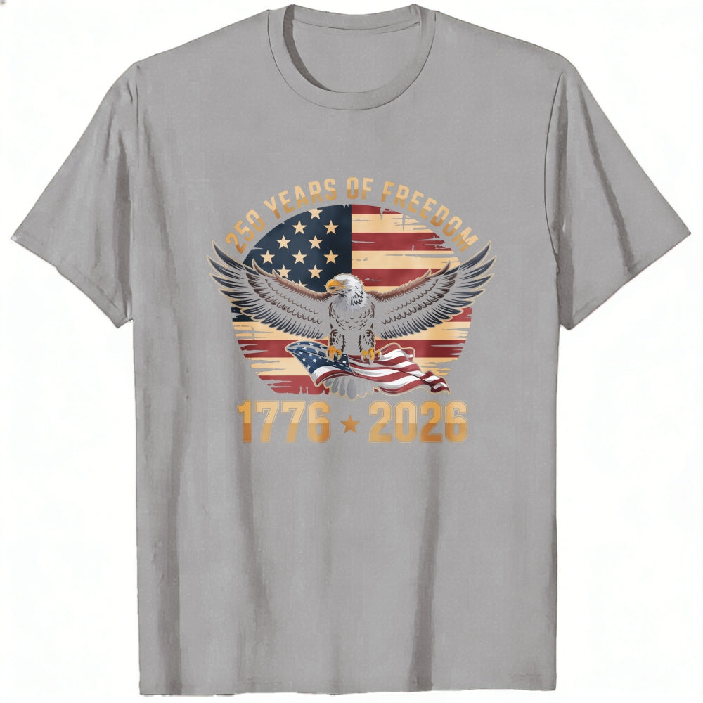 American Eagle Flag 250 Years Of Freedom 1776 2026 Classic T-Shirt