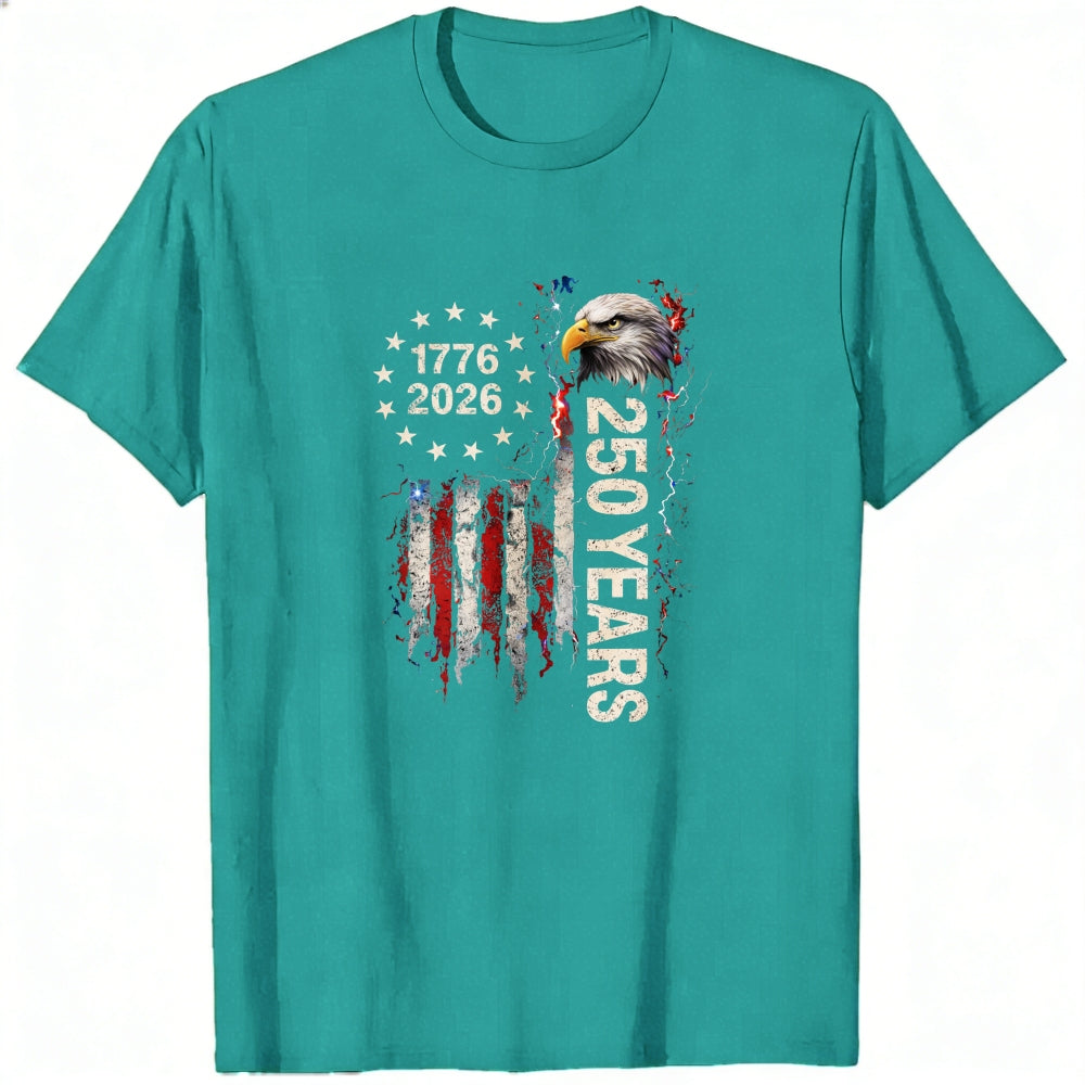 Patriotic American Flag Eagle 1776 2026 250 Years Classic T-Shirt