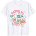 Summer Beach Vibes Classic T-Shirt Catch Me By The Sea Flip Flops Coconut Tropical Design