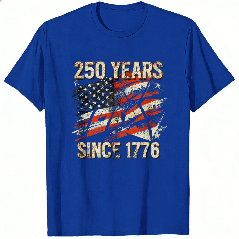 Patriotic American Flag Design Classic T-Shirt 250 Years Since 1776