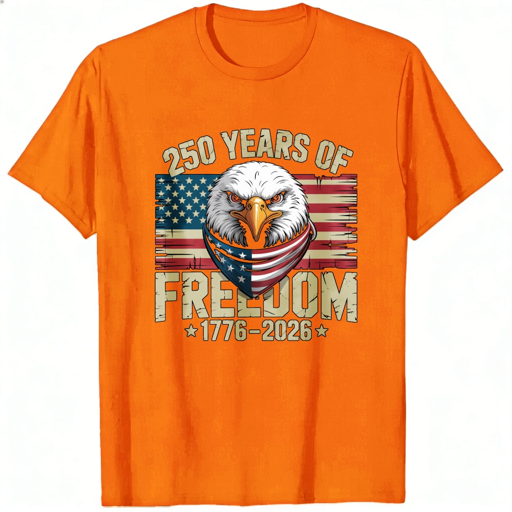 Patriotic Eagle American Flag Classic T-Shirt 250 Years Of Freedom 1776 2026