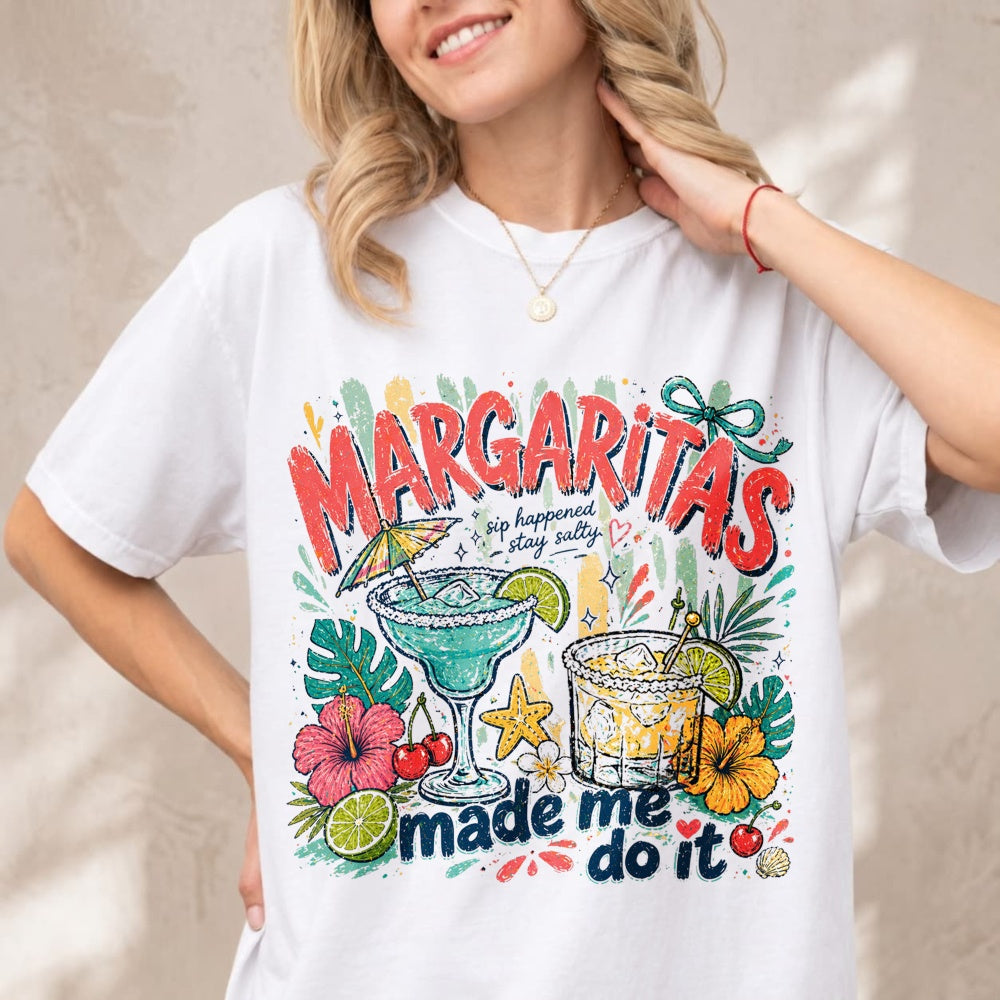 Funny Tropical Margaritas Made Me Do It Classic T-Shirt