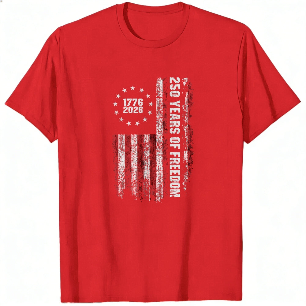 American Flag Design Classic T-Shirt 250 Years Of Freedom 1776 2026
