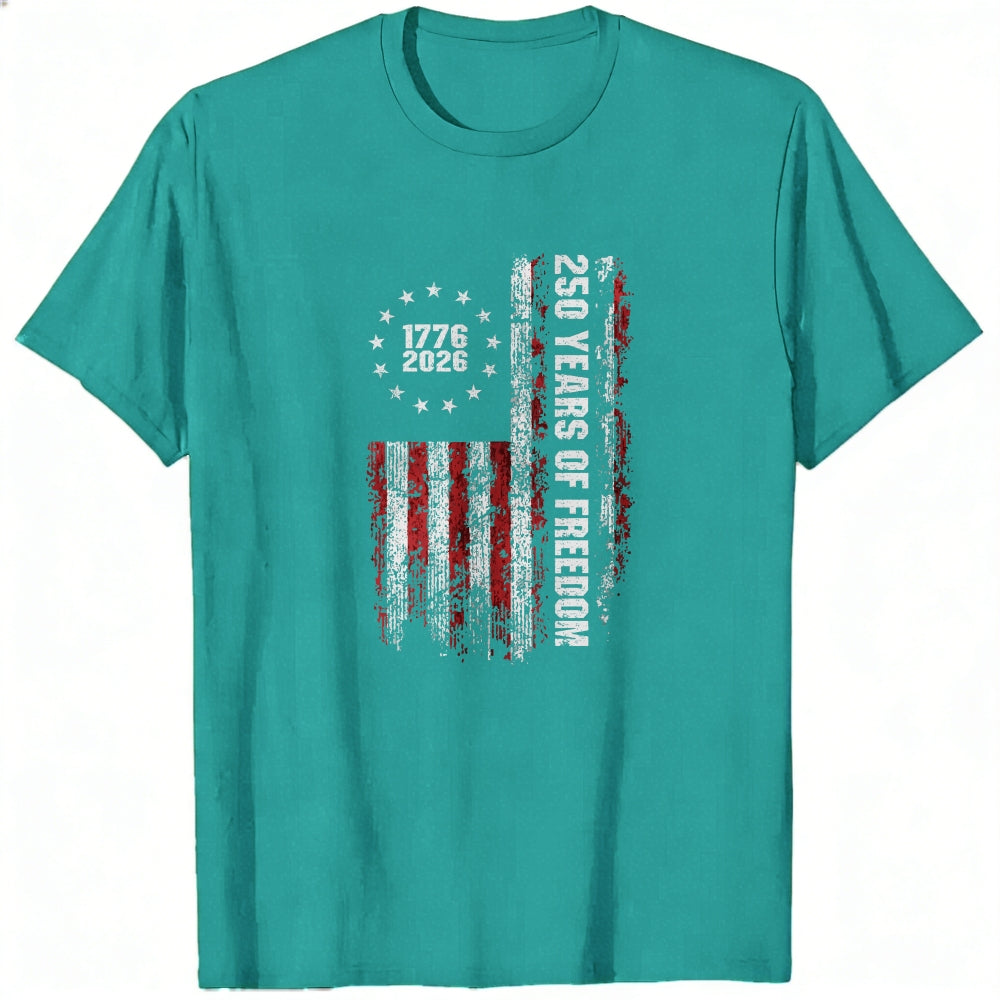 American Flag Design Classic T-Shirt 250 Years Of Freedom 1776 2026