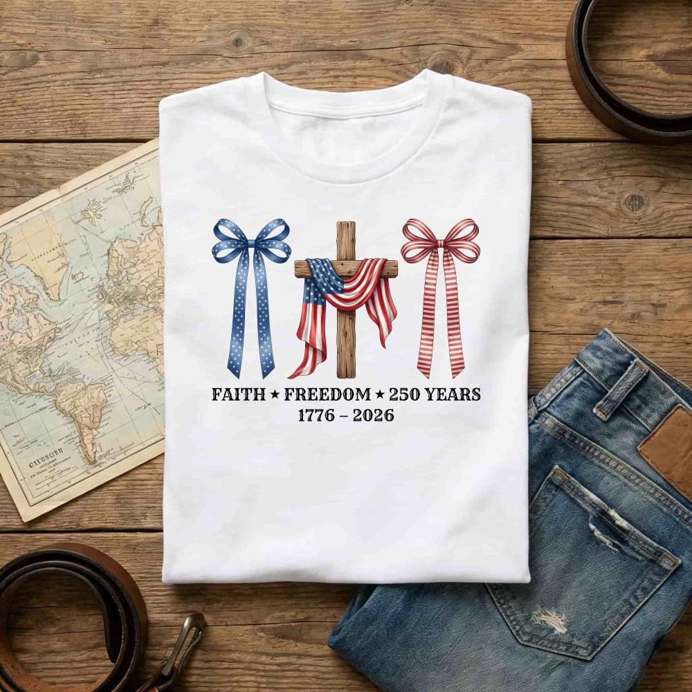Patriotic Faith Freedom 250 Years Classic T-Shirt