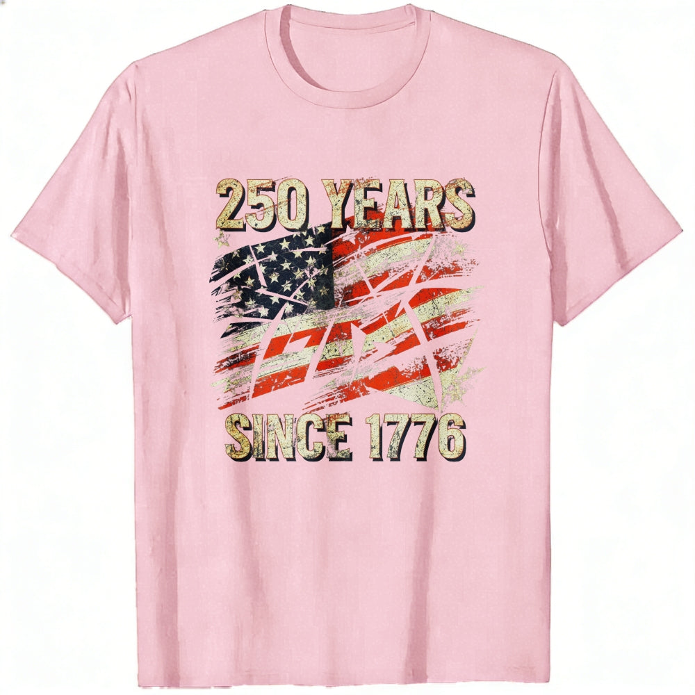Patriotic American Flag Design Classic T-Shirt 250 Years Since 1776