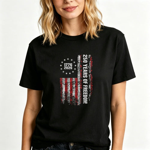 American Flag Design Classic T-Shirt 250 Years Of Freedom 1776 2026