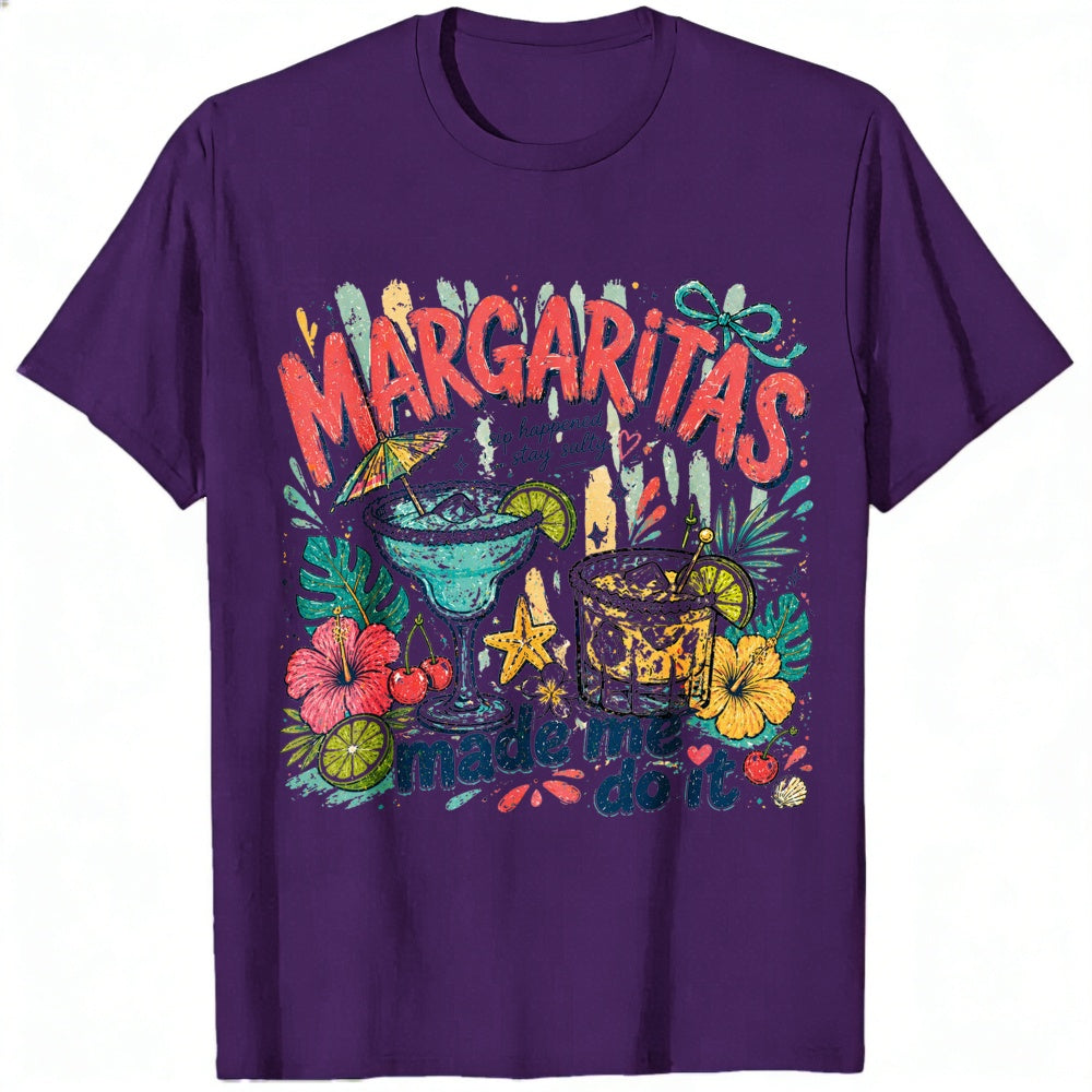 Funny Tropical Margaritas Made Me Do It Classic T-Shirt