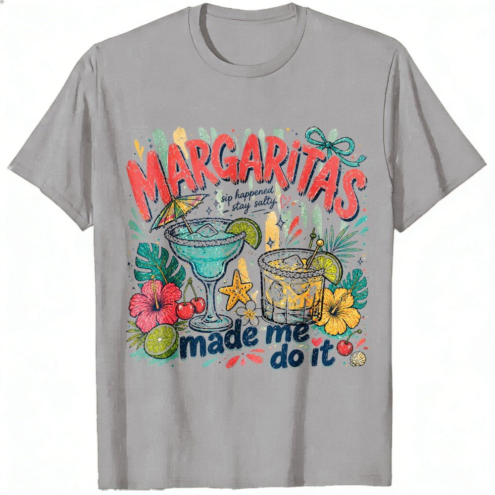 Funny Tropical Margaritas Made Me Do It Classic T-Shirt