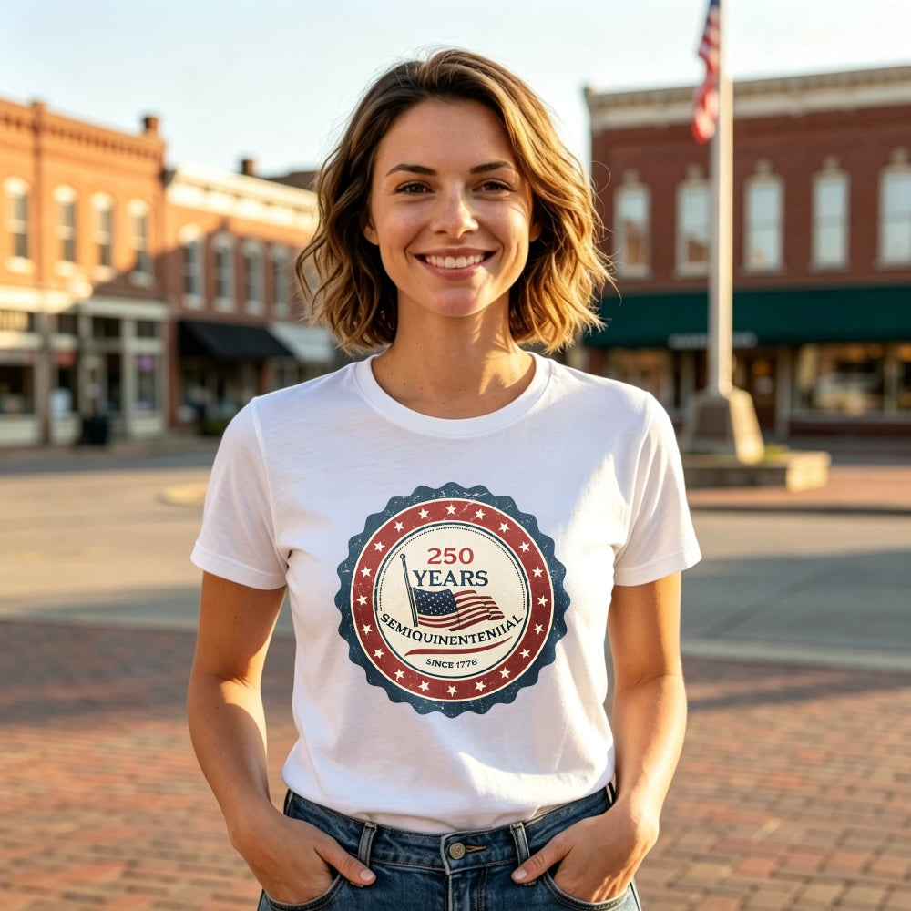 Patriotic American Flag Design Classic T-Shirt 250 Years Semiquincentennial Since 1776