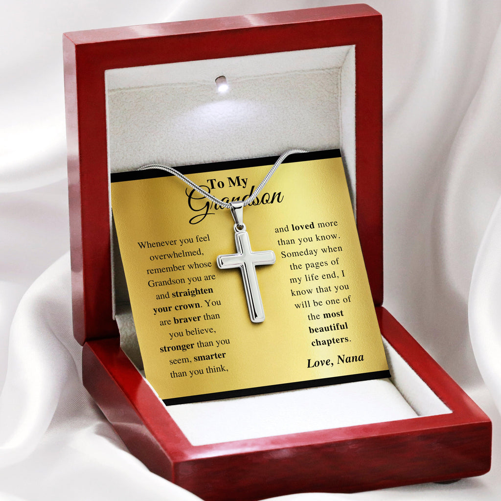 Grandson - Everyday - Cross Gift Necklase