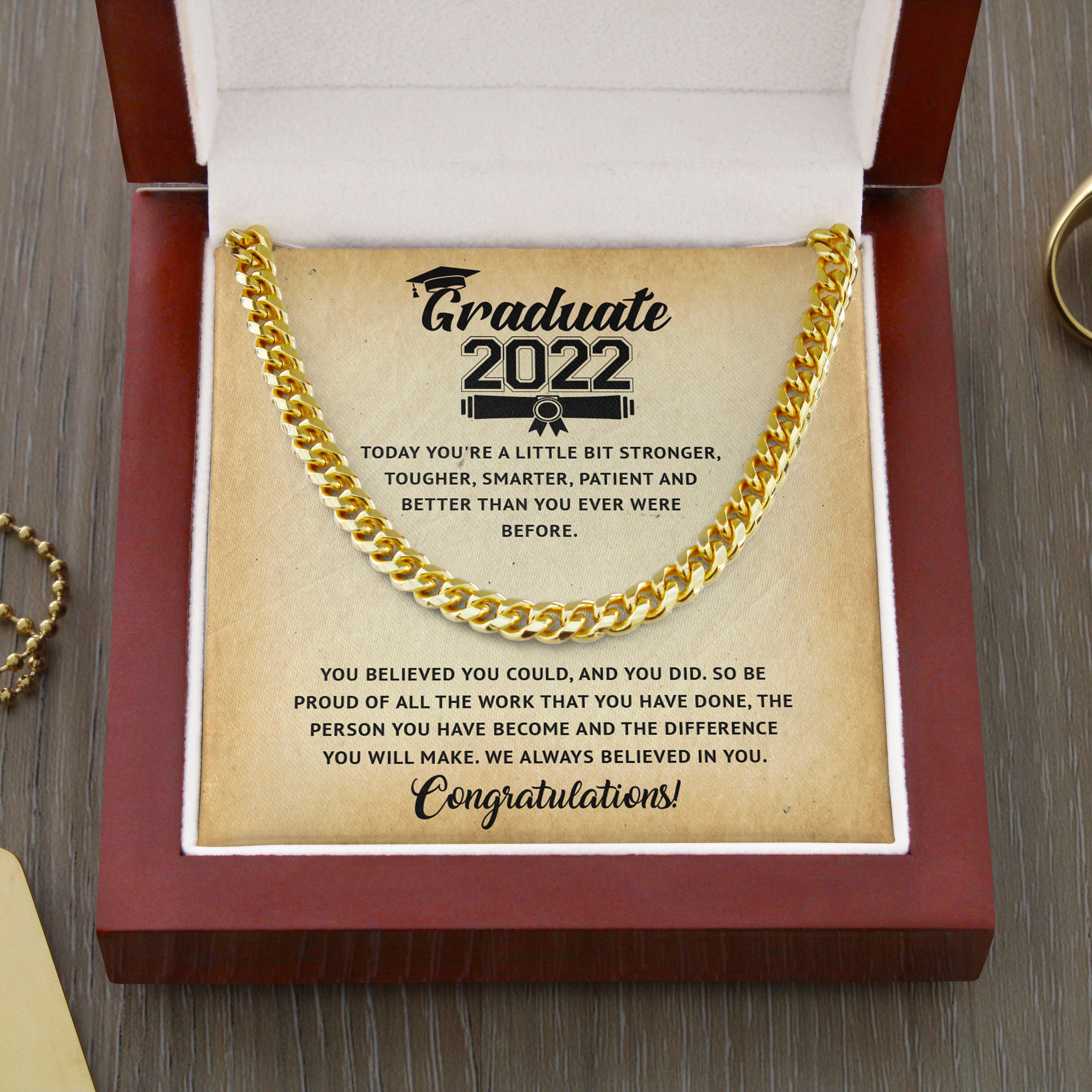 Graduation 2022 - New Horizonts - Cuban Link Chain