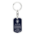 Son - Brave Son - Dog Tag With Swivel Keychain