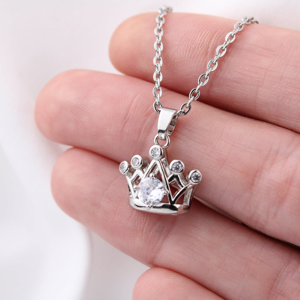 Daughter - Smart & Strong - Crown Necklace