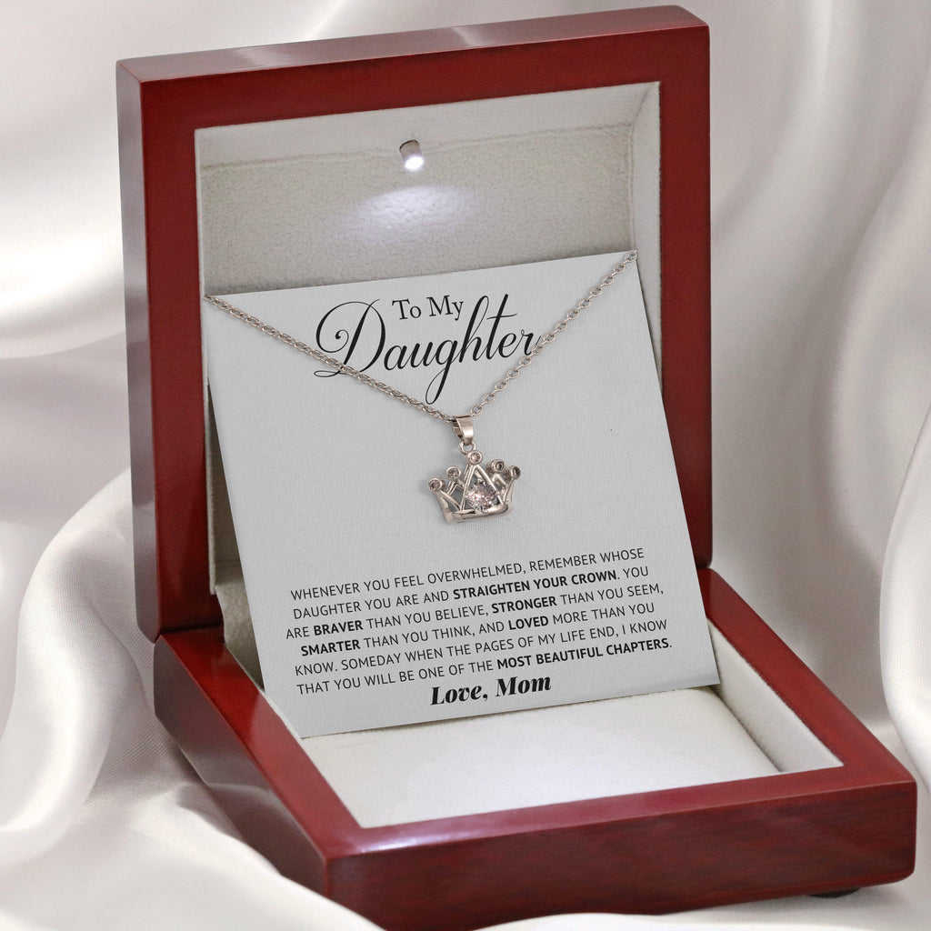 Daughter - Remember - Crown Necklace