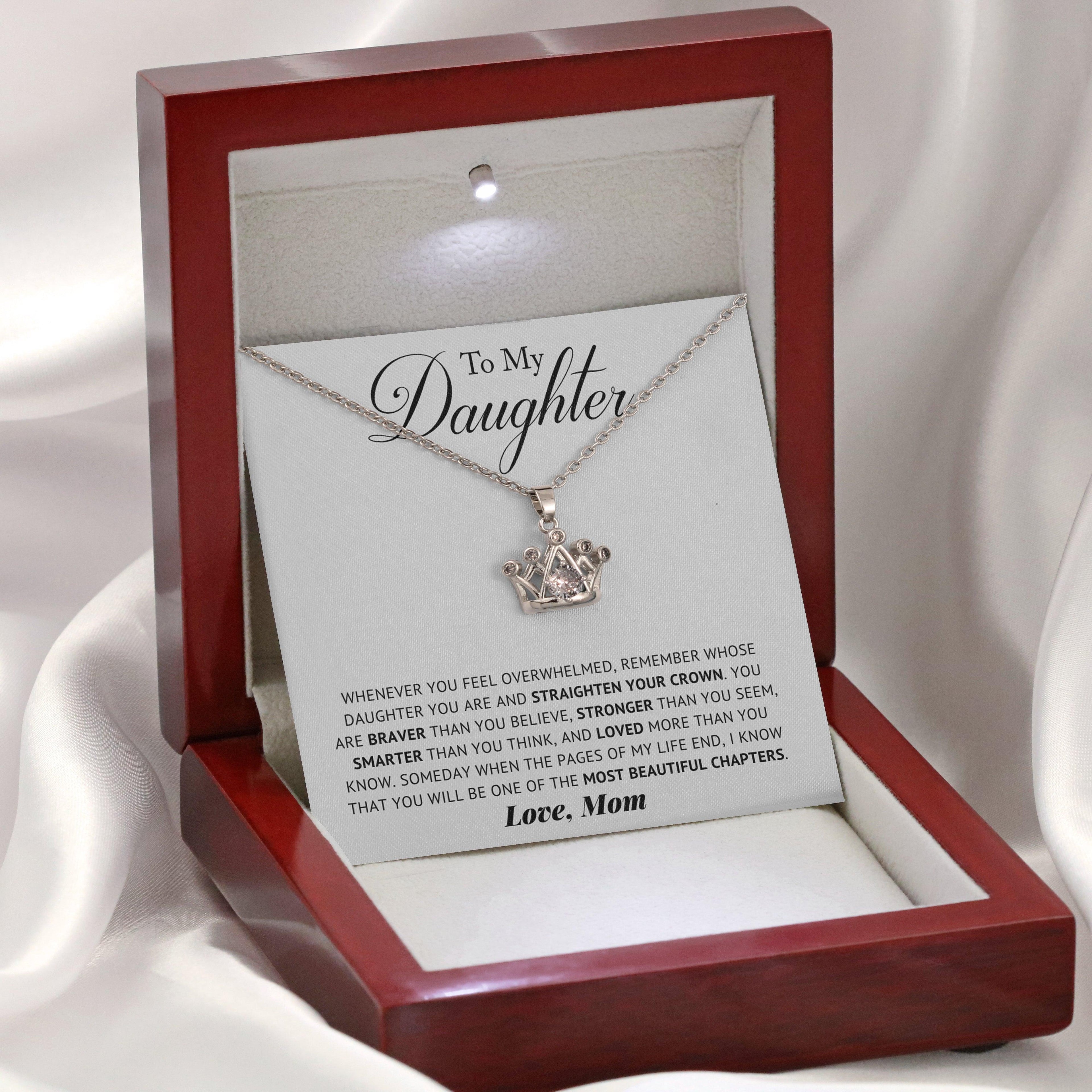 Daughter - Remember - Crown Necklace