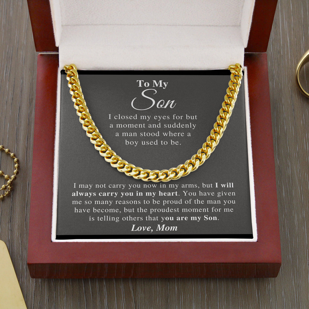 Son - Proudest Moment - Cuban Link Chain