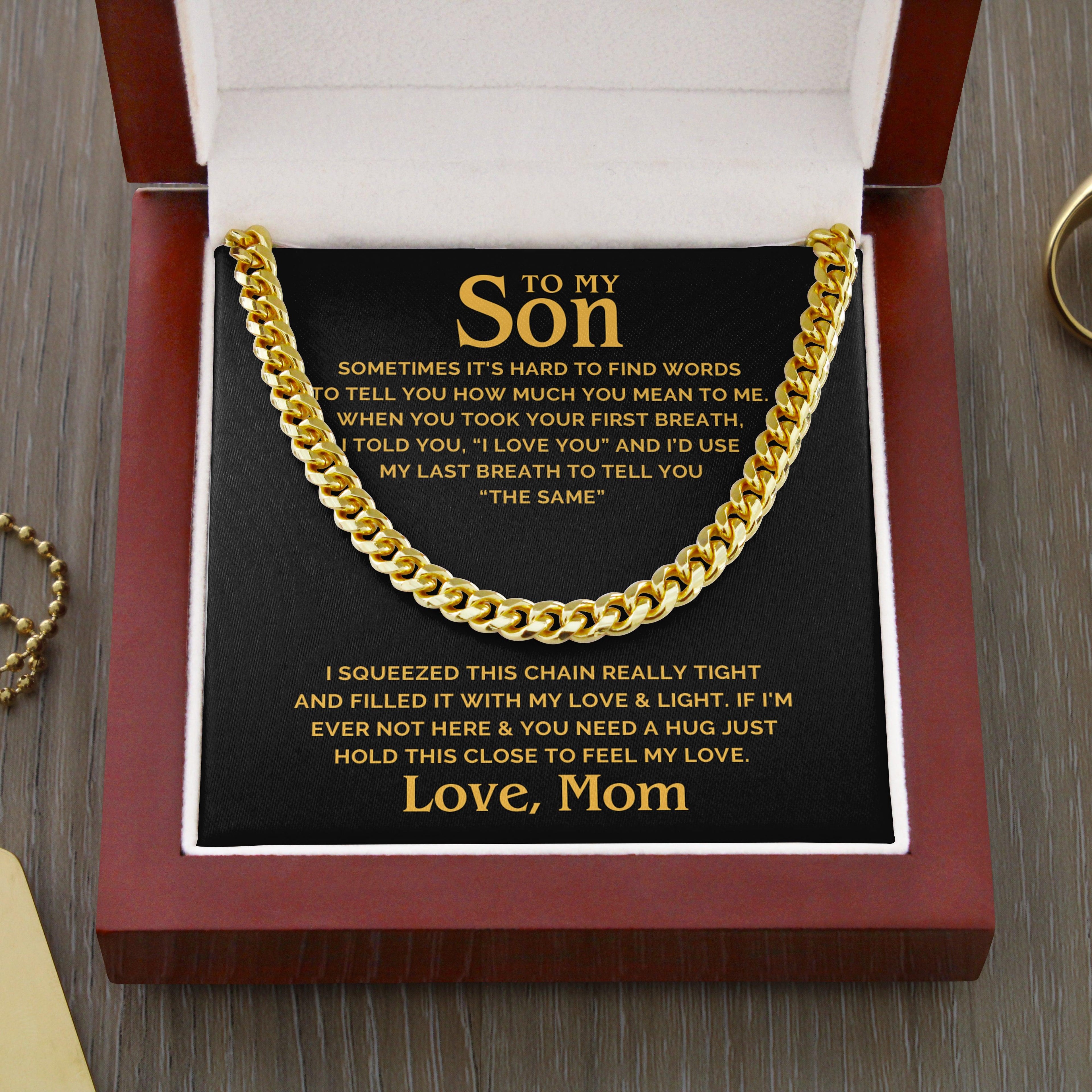 Son - Hug & Hold - Cuban Link Chain