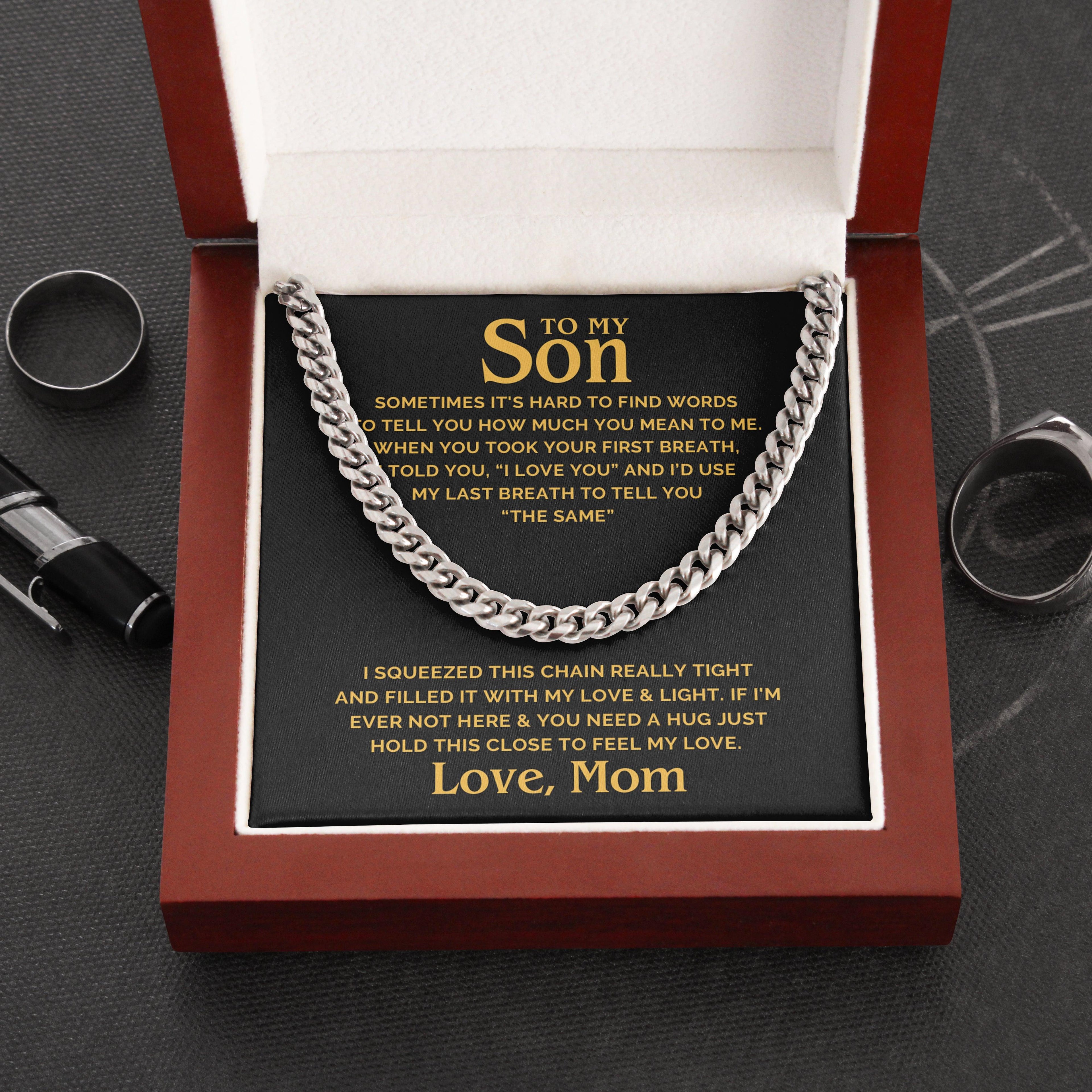 Son - Hug & Hold - Cuban Link Chain