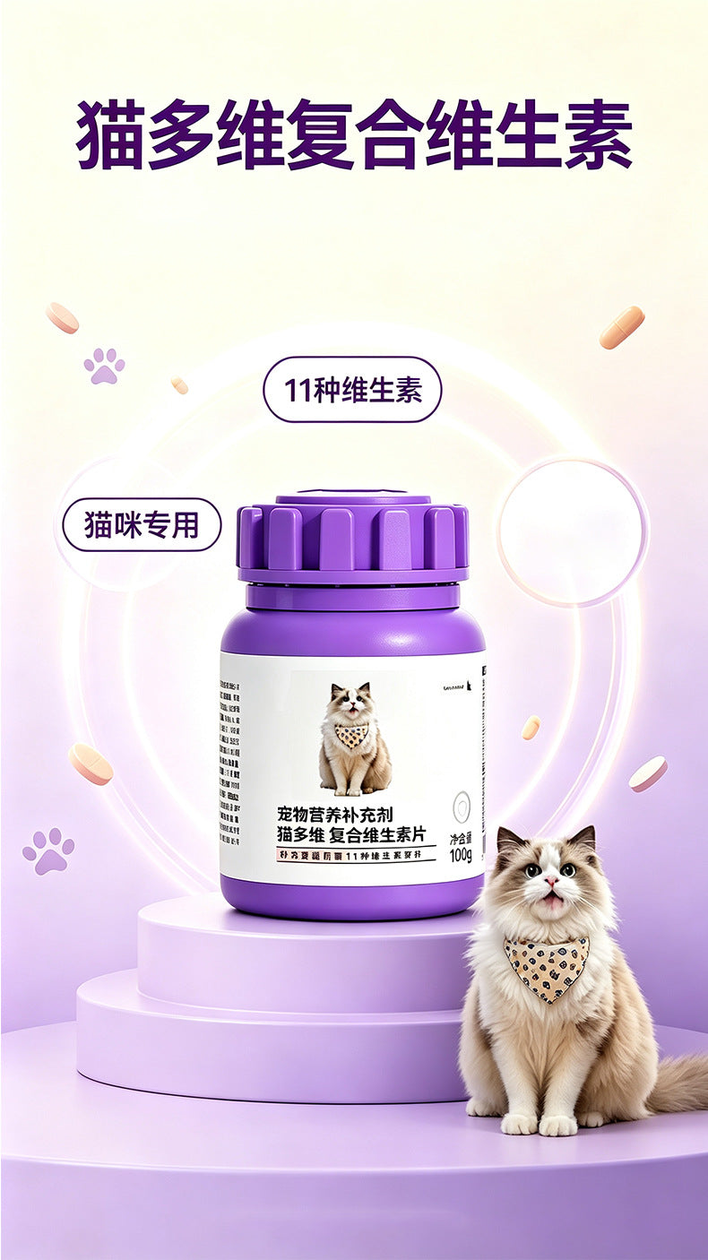 宠物多维复合维生素幼猫营养补充剂源头工厂定制ORM贴牌代工现货