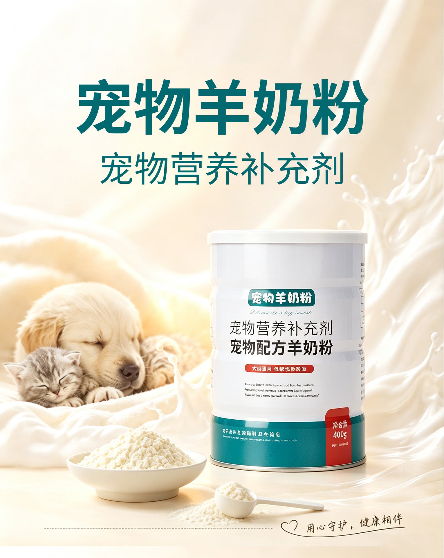 宠物羊奶粉400g狗狗猫咪通用配方羊奶粉幼猫犬营养补充剂现货批发